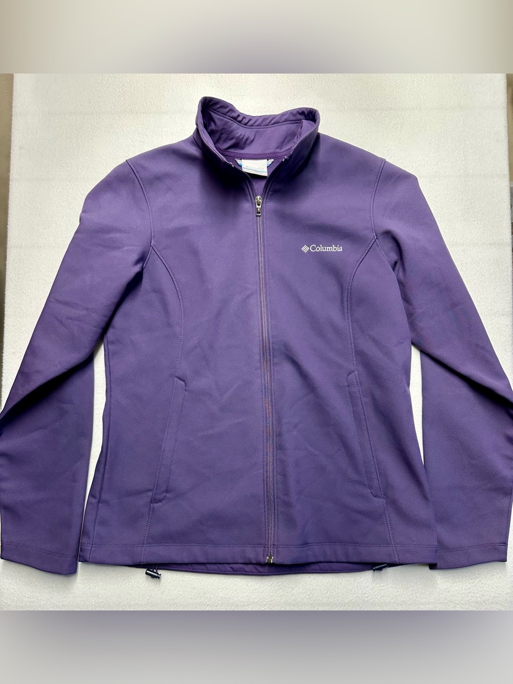 Columbia Kruser Ridge Women’s M Purple Omni-Shield Softshell Full Zip Jacket